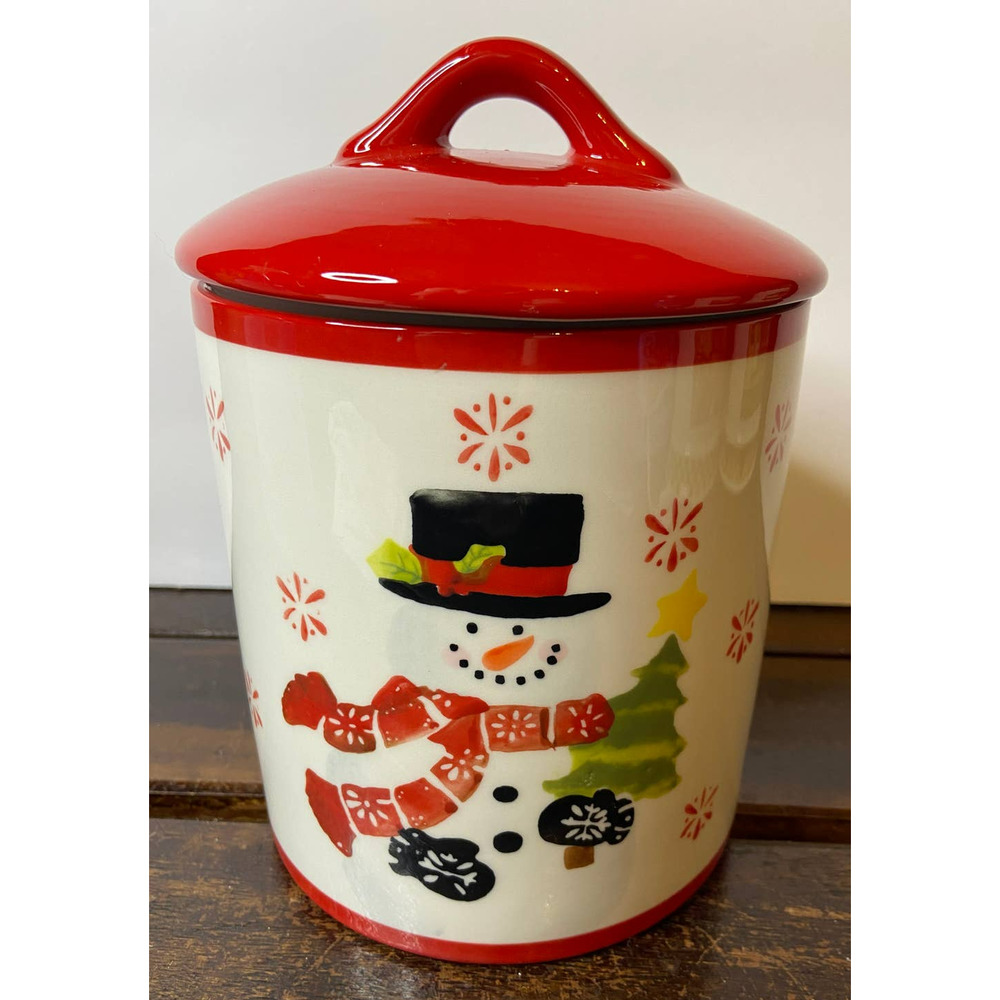 Brand New Grace Bake Shop Snowman Canister/Cookie‎ Jar